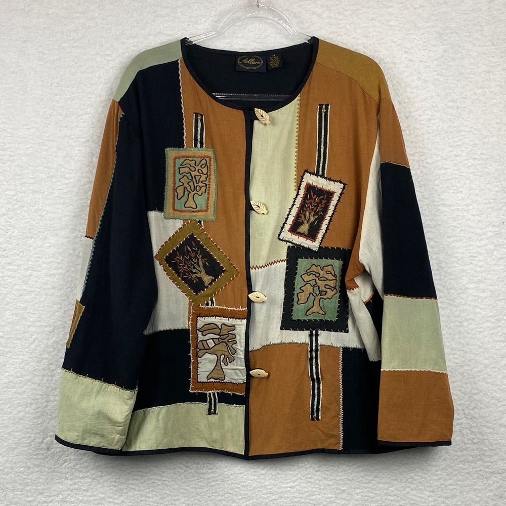 Allure Bohemian Art To Wear Women’s 3X Cardigan / Jacket.